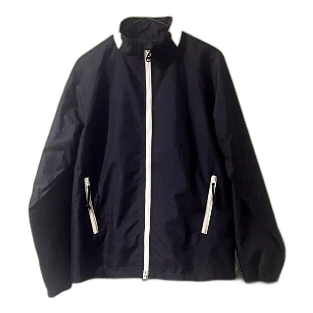 Vtg Y2K 03 Gap Lined Oversized Windbreaker Jacket Mens S Navy Athleisure Grandpa